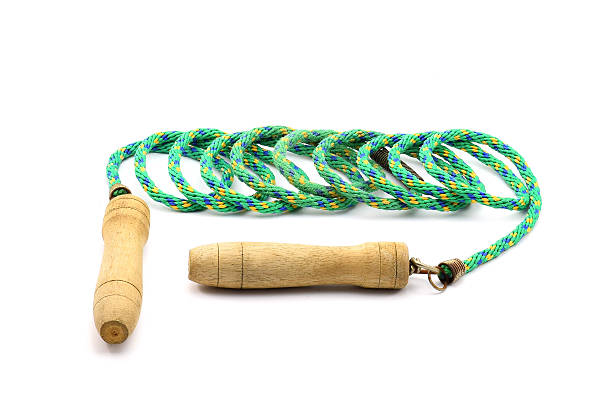 istock Jumping rope worn isolated on white background. 530009822