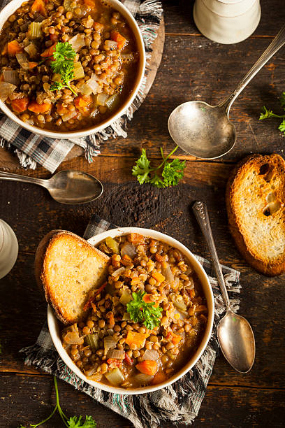 istock Homemade Brown Lentil Soup 530045245