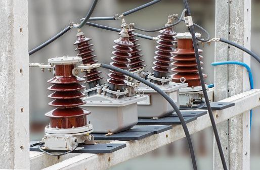 A set Outdoor High Voltage Instrument Transformers, on-pole installation