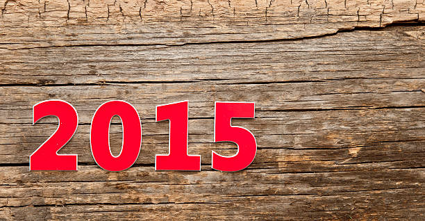 istock New Year 2015, Old grunge wood background 530050881