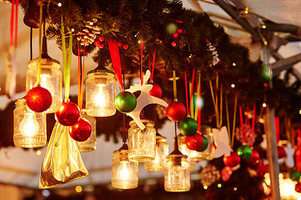 istock Decorations on a Parisian Christmas market 530085275