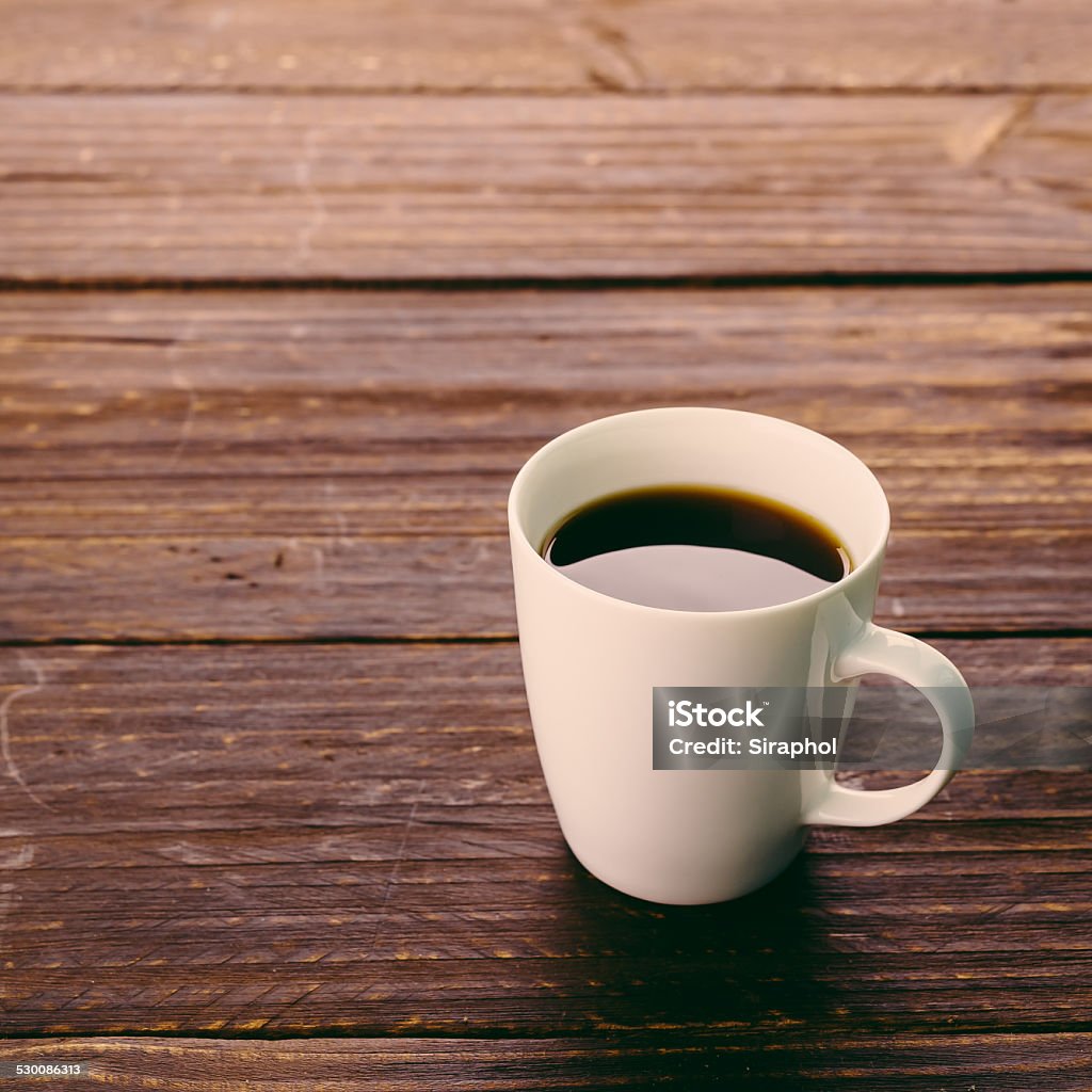 Coffee cup Coffee cup on wooden table - Vintage effect style pictures Cafe Stock Photo