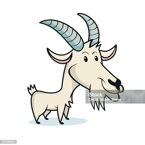 Goat Stock Illustration - Download Image Now - Animal, Animal Wildlife, Cartoon