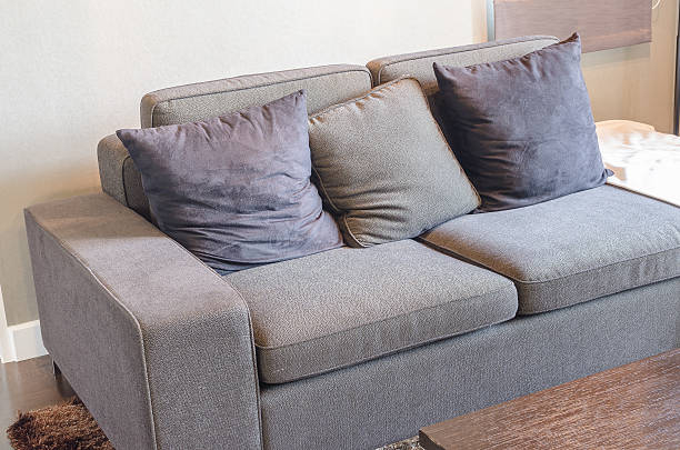 istock black sofa in livivng room with wooden table 530087251