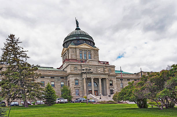 Dome ceiling in the Missouri State Capitol Building in Jefferson City, Missouri.