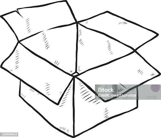 Old Paper Box Stock Illustration - Download Image Now - Art, Art And Craft, Black And White