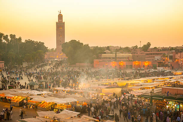 istock Marrakech Djemaa el Fna at dusk 530089831