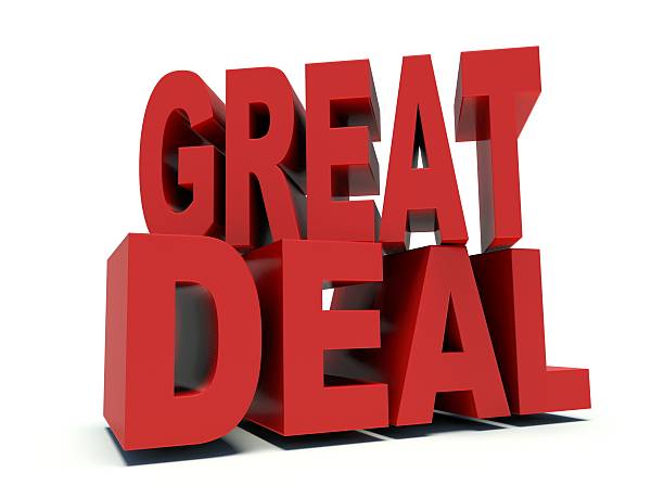 istock Advertising words Great deal in red. 3d render illustration. 530097631