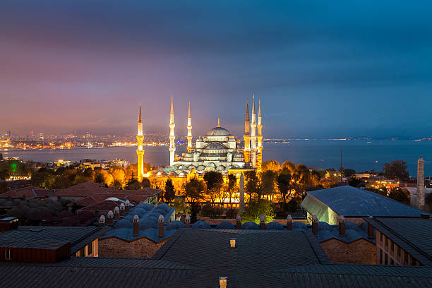 istock Blue Mosque in Istanbul at sunset 530098489
