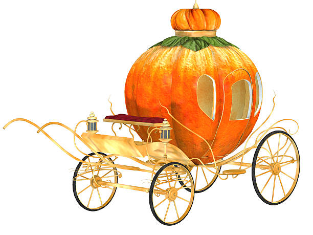 istock Cinderella fairy tale pumpkin carriage, isolated 530099393