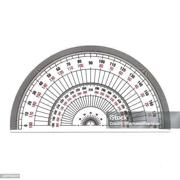 실제 크기 졸업 각도기에 대한 스톡 벡터 아트 및 기타 이미지 - 각도기, 원형, 학위 - Istock