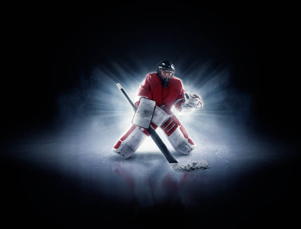 istock Ice hockey goalie 530117215