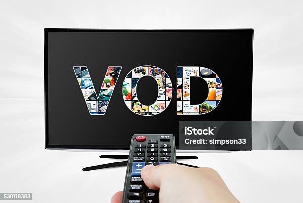 Video On Demand Vod Service On Smart Tv Stock Photo - Download Image Now - Arts Culture and Entertainment, Business Finance and Industry, Computer Monitor