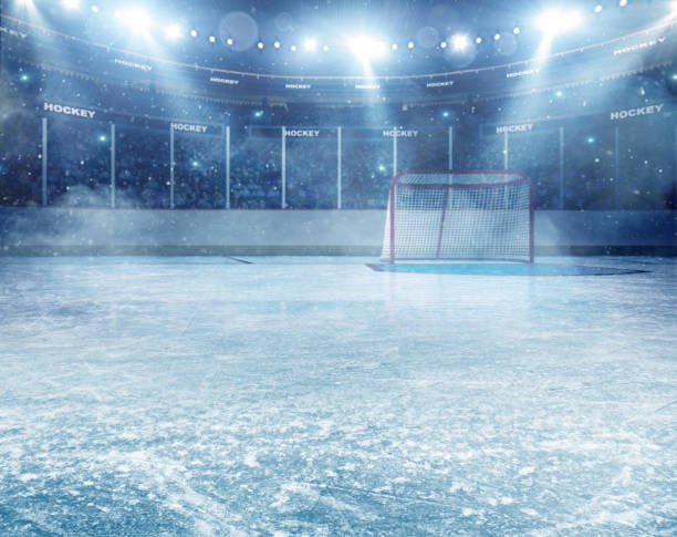 istock Dramatic ice hockey arena 530118769