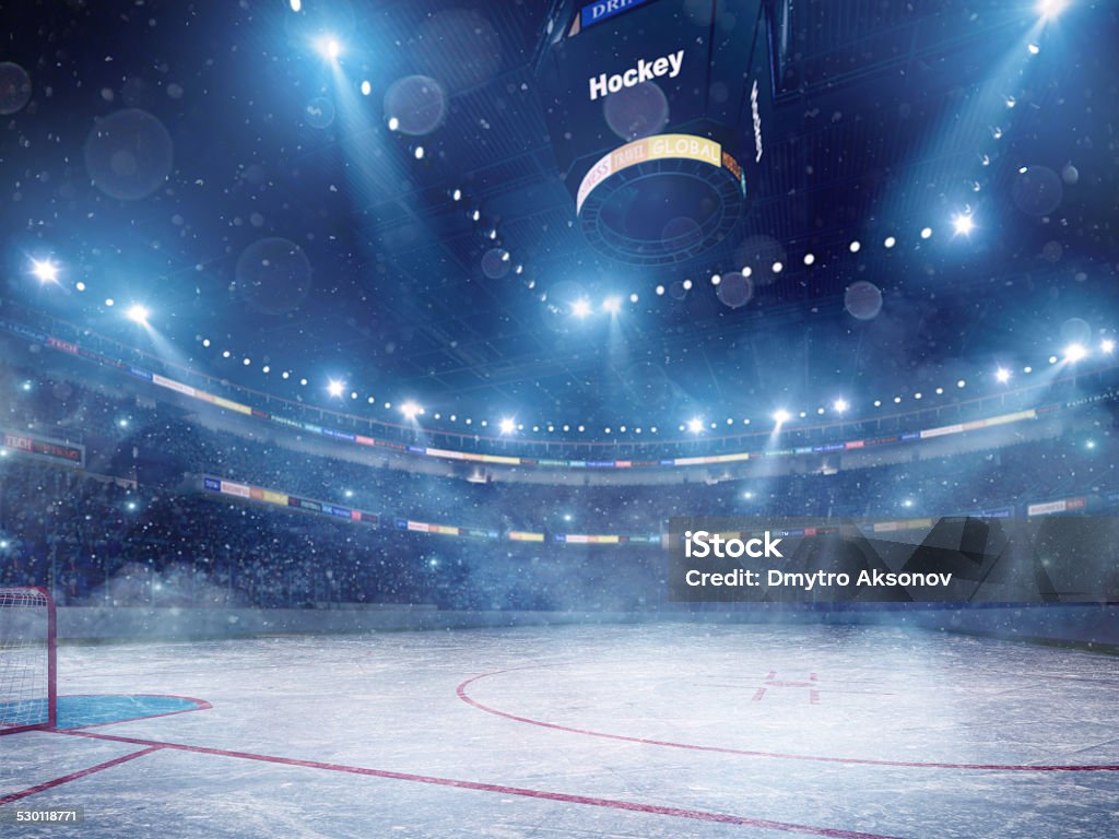 Impresionante Estadio de hockey sobre hielo - Foto de stock de Estadio libre de derechos