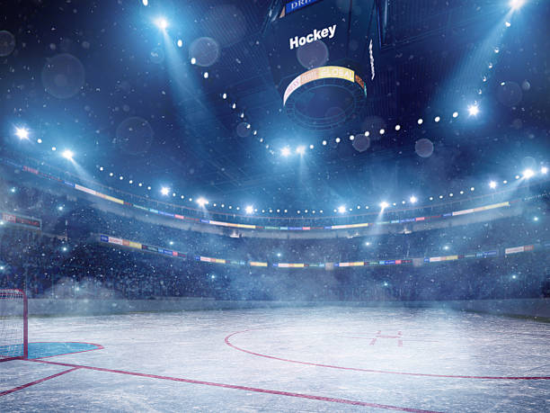 istock Dramatic ice hockey arena 530118771