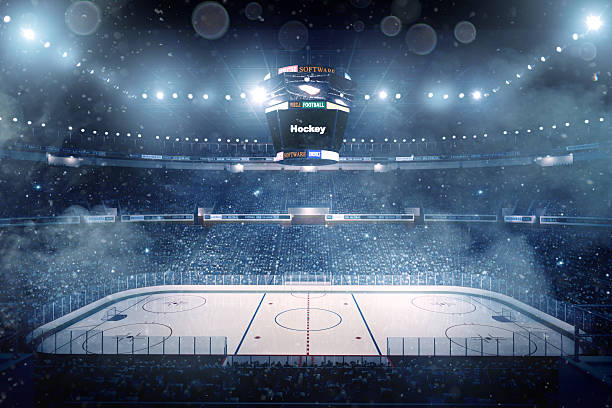 istock Dramatic ice hockey arena 530118775