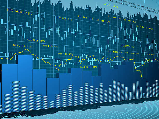 istock Financial charts abstract business graph 530119101