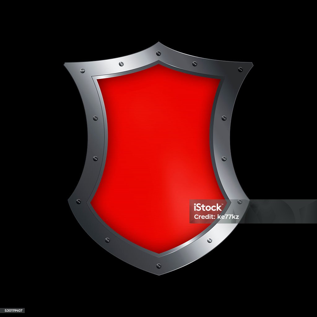 Shield Red Border Red Shield Stock Illustration - Download Image Now - Ancient, Badge ...