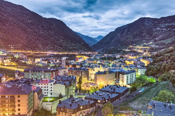 Photo of Encamp aerial view, Andorra