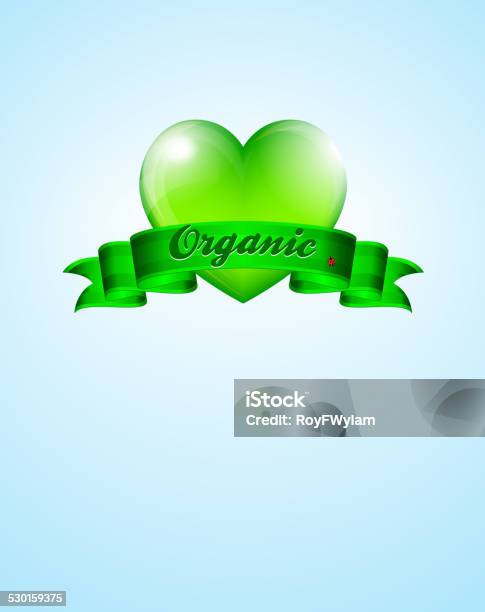 Love Organic Background Stock Illustration - Download Image Now - Agriculture, Backgrounds, Banner - Sign