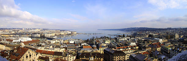 istock Panorama of Geneva. 530160405