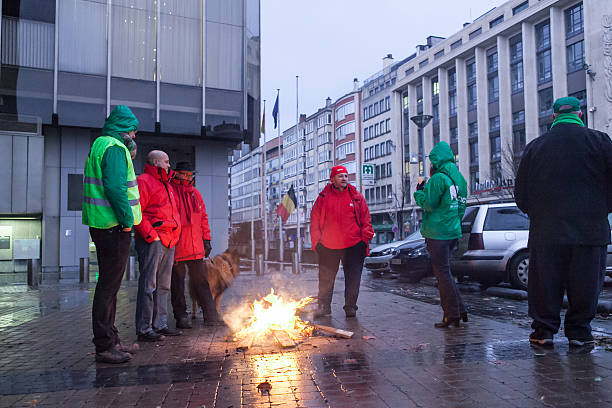 Lavoratori incredibili in Belgio - foto stock