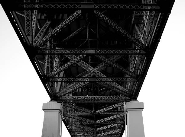 istock Black and White architectural image of Story Bridge Brisbane 530161615