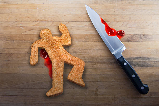 Murder of Mr Breadman stock photo