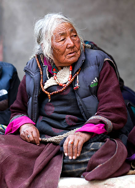 ladakhi 여성, 인도 - traditional festival ladakh ethnic music india 뉴스 사진 이미지