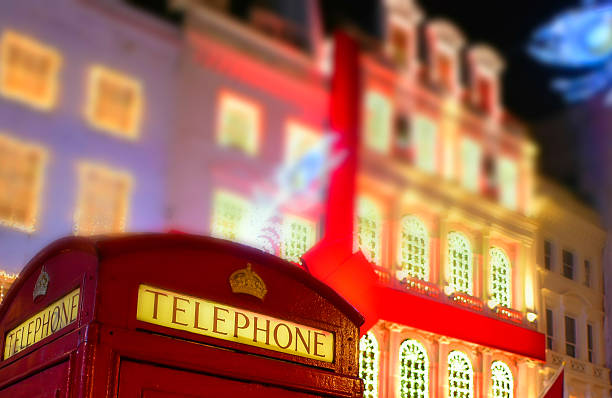 istock Telephone Booth In Colorful London During New Year 530183321