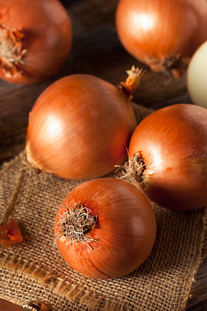 istock Raw Organic Yellow Onions 530183800