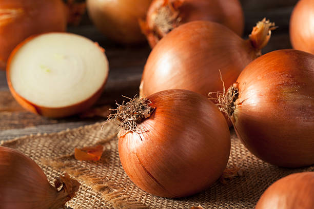 istock Raw Organic Yellow Onions 530183946