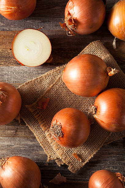 istock Raw Organic Yellow Onions 530184058