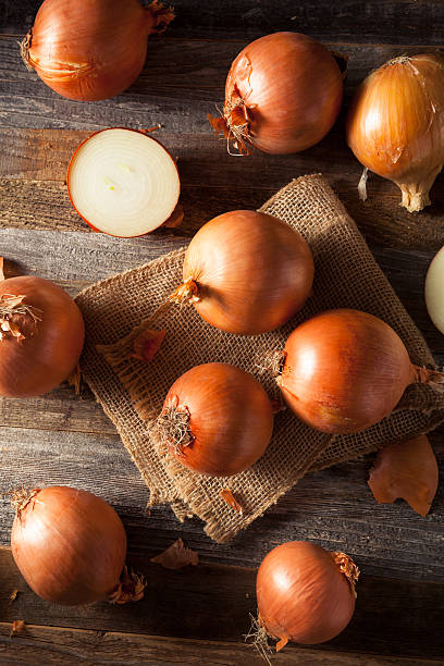 istock Raw Organic Yellow Onions 530184112
