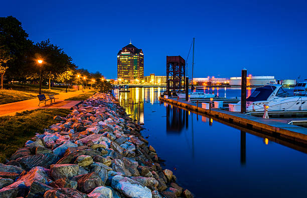 istock The waterfront at night in Canton, Baltimore, Maryland. 530184235