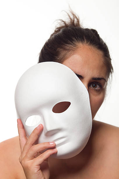 istock Woman with white mask XXXL 530184579