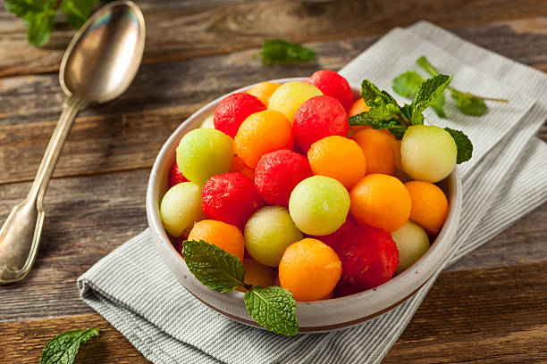 istock Fresh Homemade Melon Balls 530185266