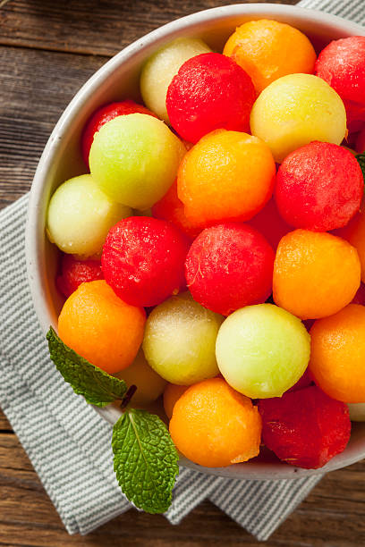 istock Fresh Homemade Melon Balls 530185436