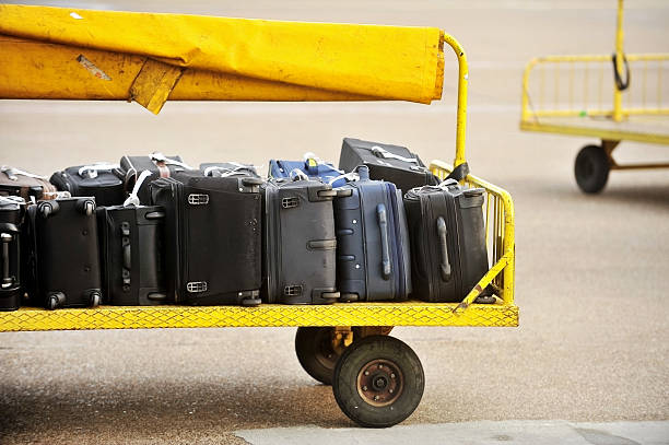 istock Airport luggage transportation 530185745