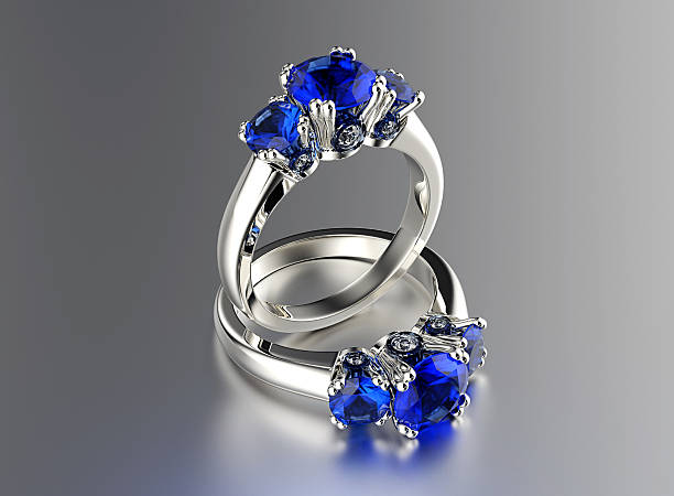 istock Golden  Ring with Diamond. Jewelry background 530185941