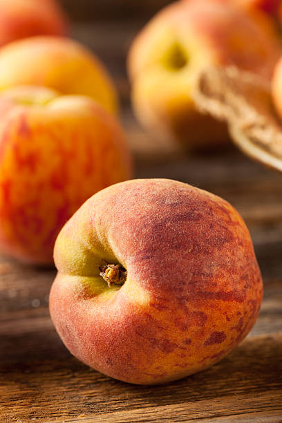 istock Fresh Juicy Organic Yellow Peaches 530186030