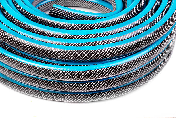 istock hose for watering isolated on a white background 530187649