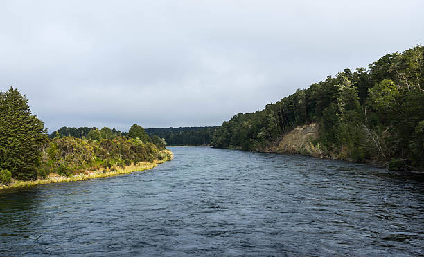 waiau river entlang kepler track - te anau stock-fotos und bilder