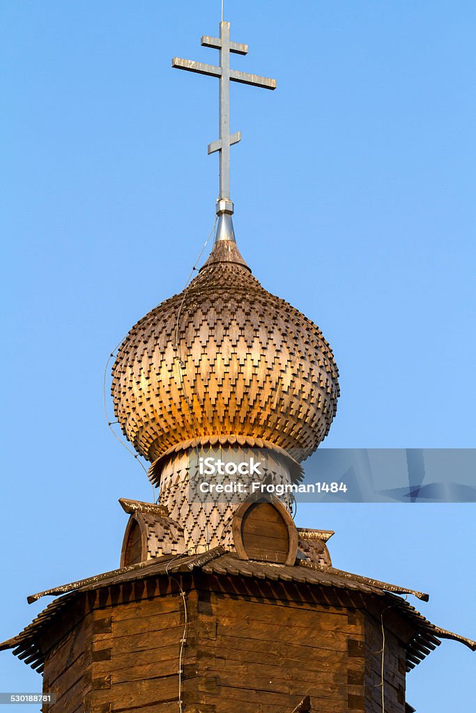 The Dome of a wooden Church in Suzdal A wood crafted church in Suzdal Russia Architectural Dome Stock Photo