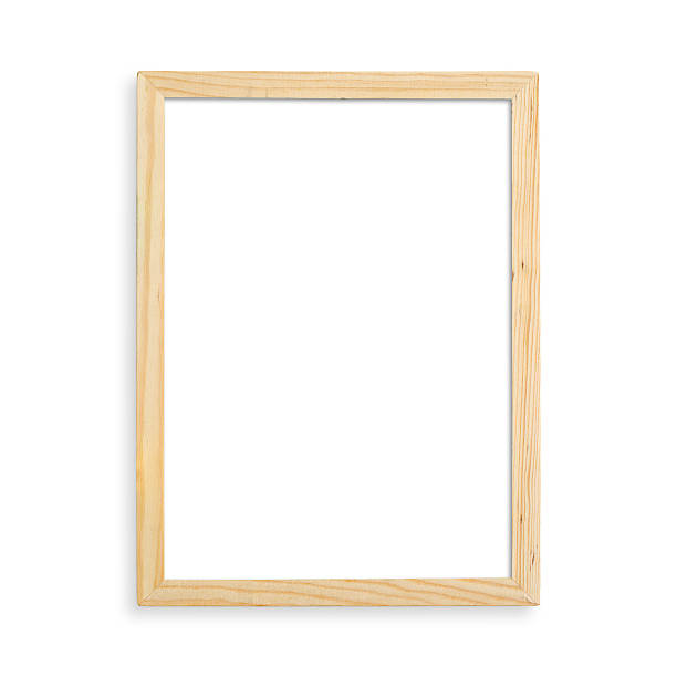 telaio in legno vuoto - picture frame frame wood photograph foto e immagini stock