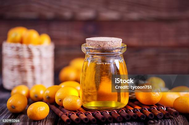 Kumqwat Oil Stock Photo - Download Image Now - Bottle, Breast Lobule, Citron