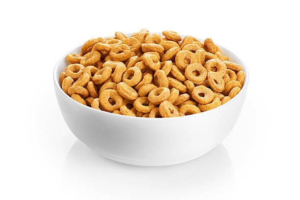 istock Bowl with corn rings isolated on white background. Cereals. 530193762