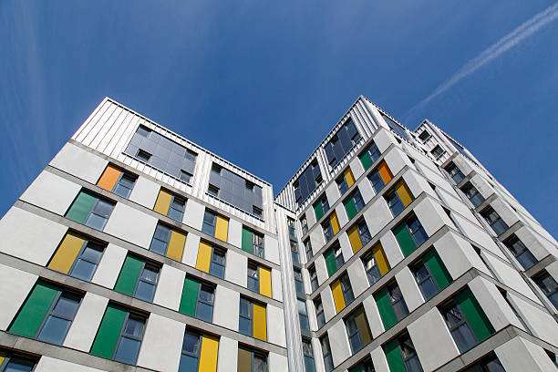 Student Accommodation - Swansea University Student Accommodation Building at Swansea University - Singleton Campus swansea stock pictures, royalty-free photos & images