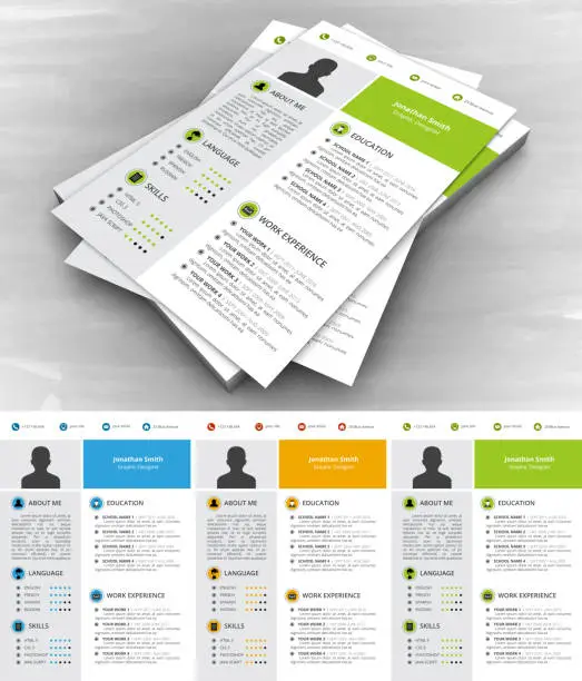 Vector illustration of Resume